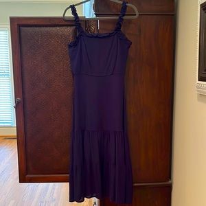 She and Sky navy midi dress, S